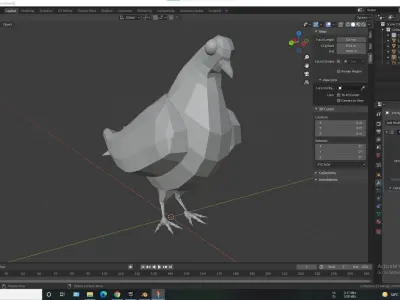 Low-Poly Pigeon Free 3D model