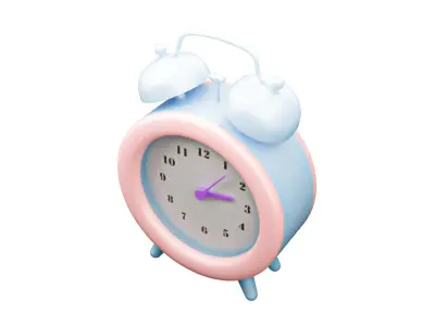 clock Low-poly 3D model