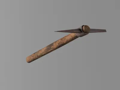 Pick Axe Tools Low-poly 3D model