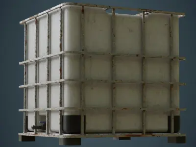 IBC Tote 2B Low-poly 3D model