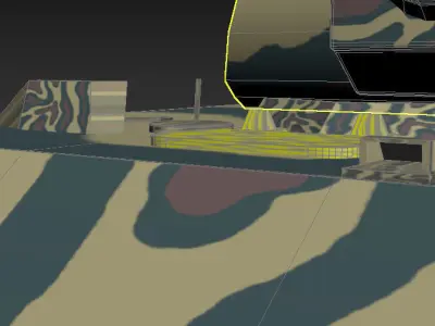 Mause tank in camouflage 3D model