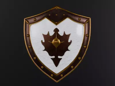 Medieval sheild Low-poly 3D model purchase