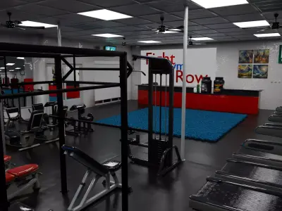 Modern Gym Interior Design Low-poly 3D model