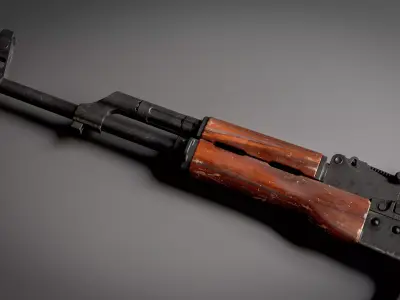 Kalashnikov AK-47 AKM  Low-poly 3D model