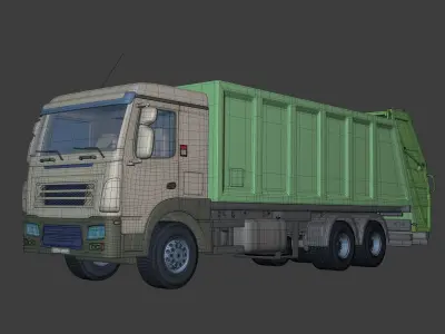 Generic Garbage Truck 3D model