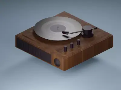 Vinyl player 3D model