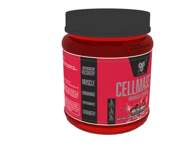 BSNCellMass vitamin supplement Low-poly 3D model