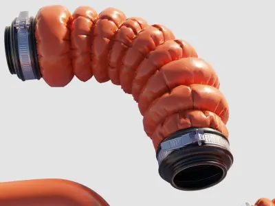 well made 3d cables and wires Low-poly 3D model