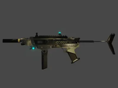 Y-41 HOG SMG Low-poly 3D model