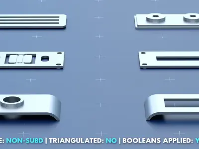 Factory Greeble Kitbash Pack 1 3D model