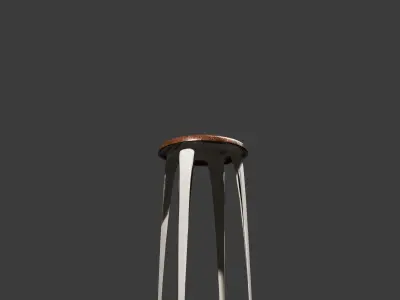 Metal Stool Free 3D model