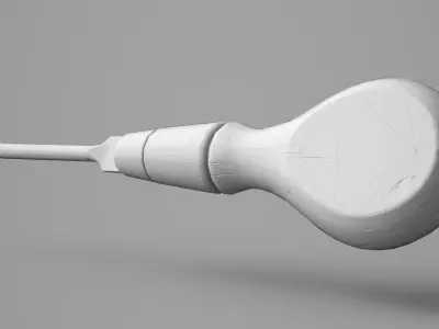 Game Ready Medieval Screwdriver Low-poly 3D model