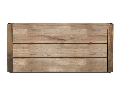 Telluride Six Drawer Dresser 3D model