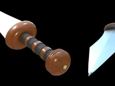 Gladius Mainz Sword Low-poly 3D model