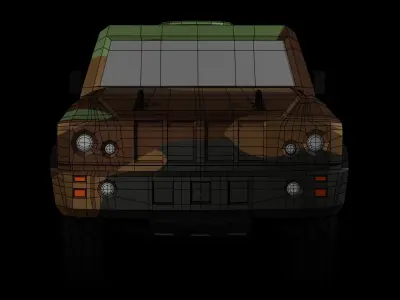 IVECO LMV M65 2001 - LOW POLY RIGGED Low-poly 3D model