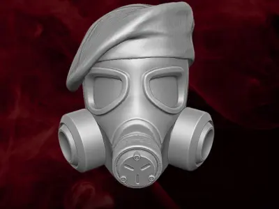 Gas Mask Collection 3D printable files for Action Figures 3D print model