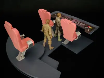 USS Grissom Bridge Control Center Console - The Search for Spock 3D print model