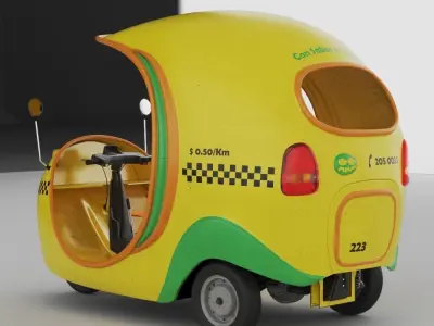 Havana Coco Taxi 3D model