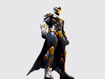 Cyber Sentinel - Futuristic Warrior 3D Model 3D model purchase