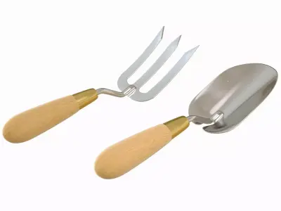 Trowel and Fork Free 3D model