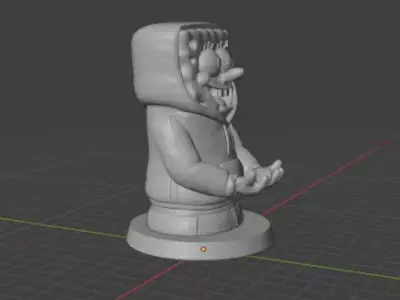 SpongeBob Gamepad Holder STL 3D print model