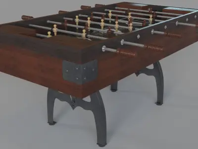 Williamsburg Foosball Table by Venture Shuffleboard 3D model