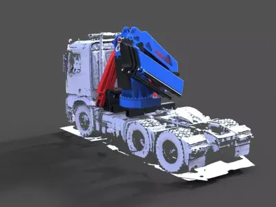 Crane for truck 3D print model