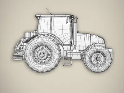 Tractor basemesh 3D model