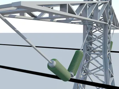 Electrical Tower MAX 2011 3D model