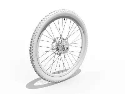 Bicycle Back Wheel 27-5 inch 3D model