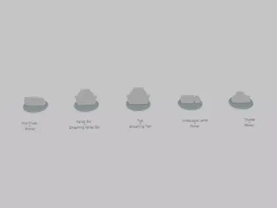 Vehicles Cars and Road Mini Pack Emoji Statues 3D print model purchase