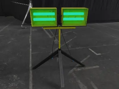 Flooding light 3D model