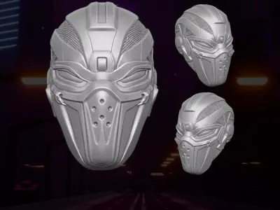Cyber head 3D printable File For Action Figures 3D print model purchase