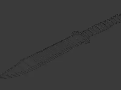 Knife 3D model 11