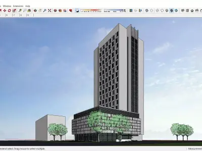 Sketchup Hotel H10 3D model