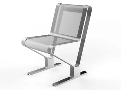 Waiting Room Seat V1 1 Seat 3D model