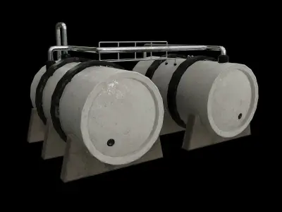 Industrial Tank Low-poly 3D model buy