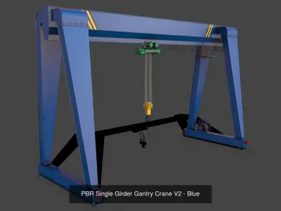 PBR Single Girder Gantry Crane V2 - Multi color Pack