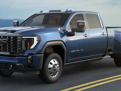 Pick-up Sierra 3500HD Dually Denali Ultimate 2024 3D model