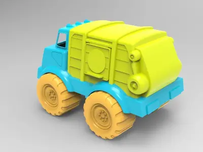 Cement Mixer Truck 3D model
