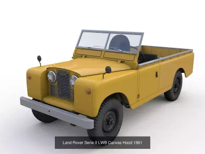 Land Rover Serie II 1961 3D Model Pack
