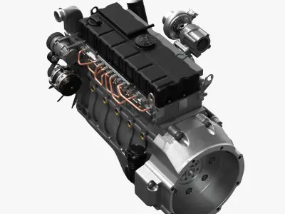 Car Engine 3D model order