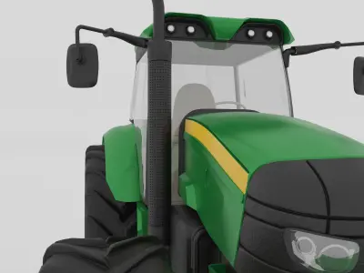 Farm Tractor 4K 3D model