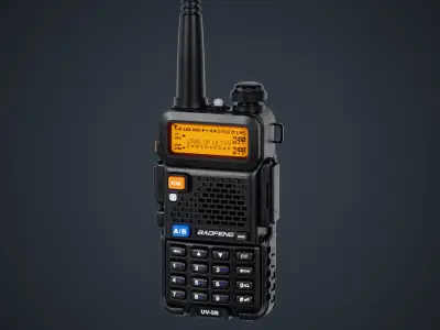 UV-5 walkie talkie game-ready 3d model Low-poly 3D model