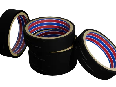 Duct tape Low-poly 3D model