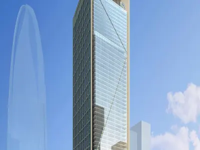 3Dmax fashion city commercial square building 331 3D model
