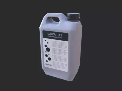 Plastic Canister 02 Low-poly 3D model