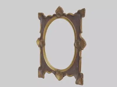 Antique Picture Frame Model Low-poly 3D model
