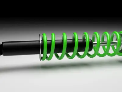 Car Shock Absorber 3D model Polygon mesh