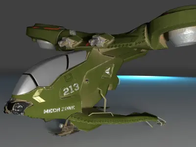 WARCRAFT JET Low-poly 3D model